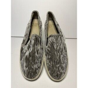 Women’s slip on crushed velvet grey sneaker size 8